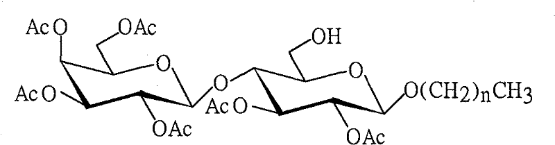Alkyl galactoside receptor, preparation method and application thereof