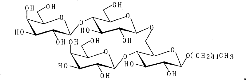 Alkyl galactoside receptor, preparation method and application thereof