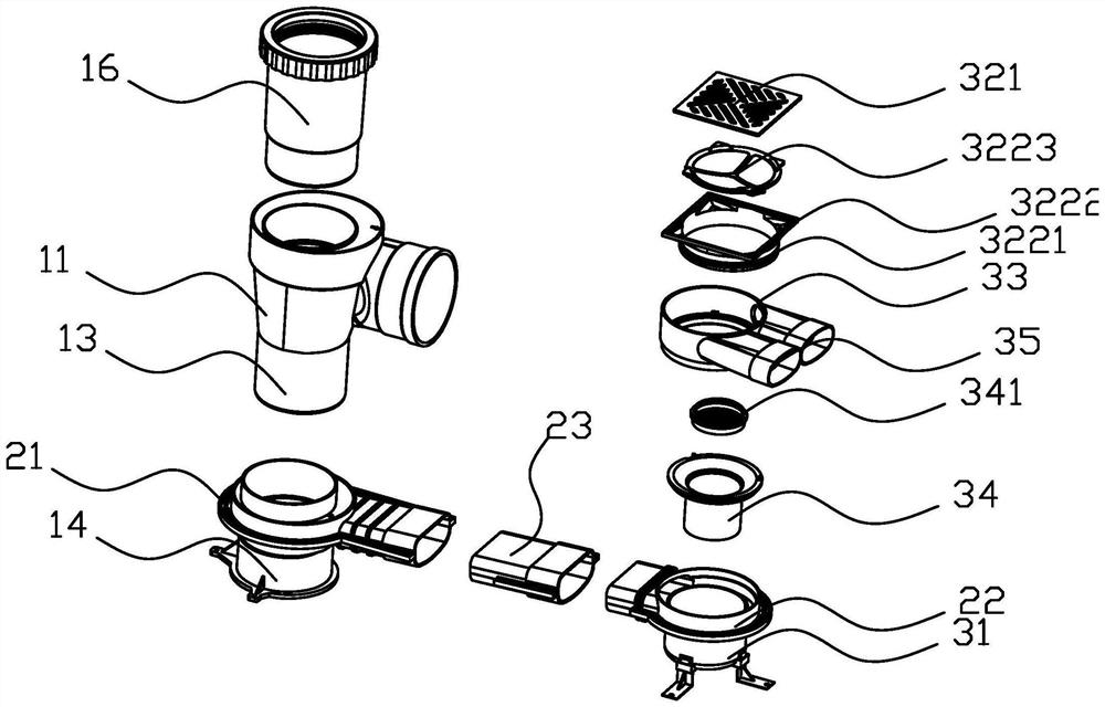 Toilet drainage collection system