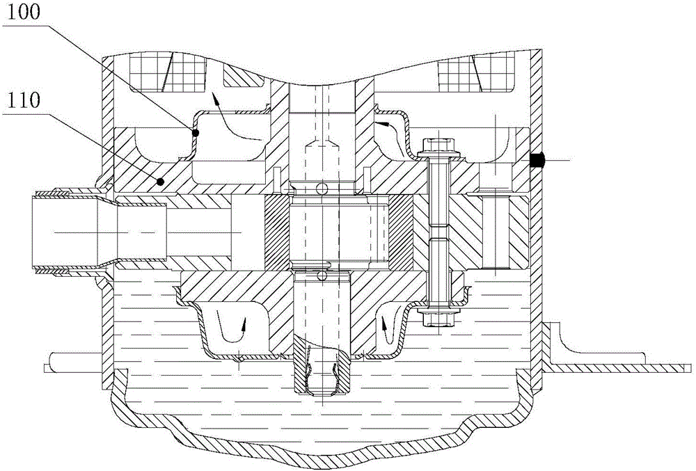 A muffler assembly and a compressor