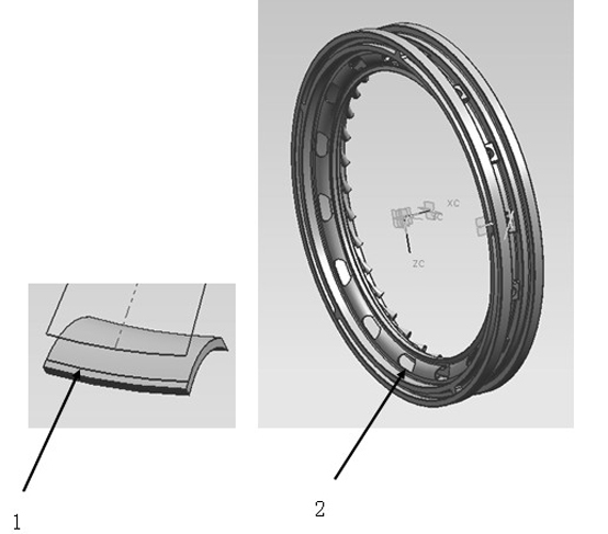 Method for making guide vane inner ring by opening process window
