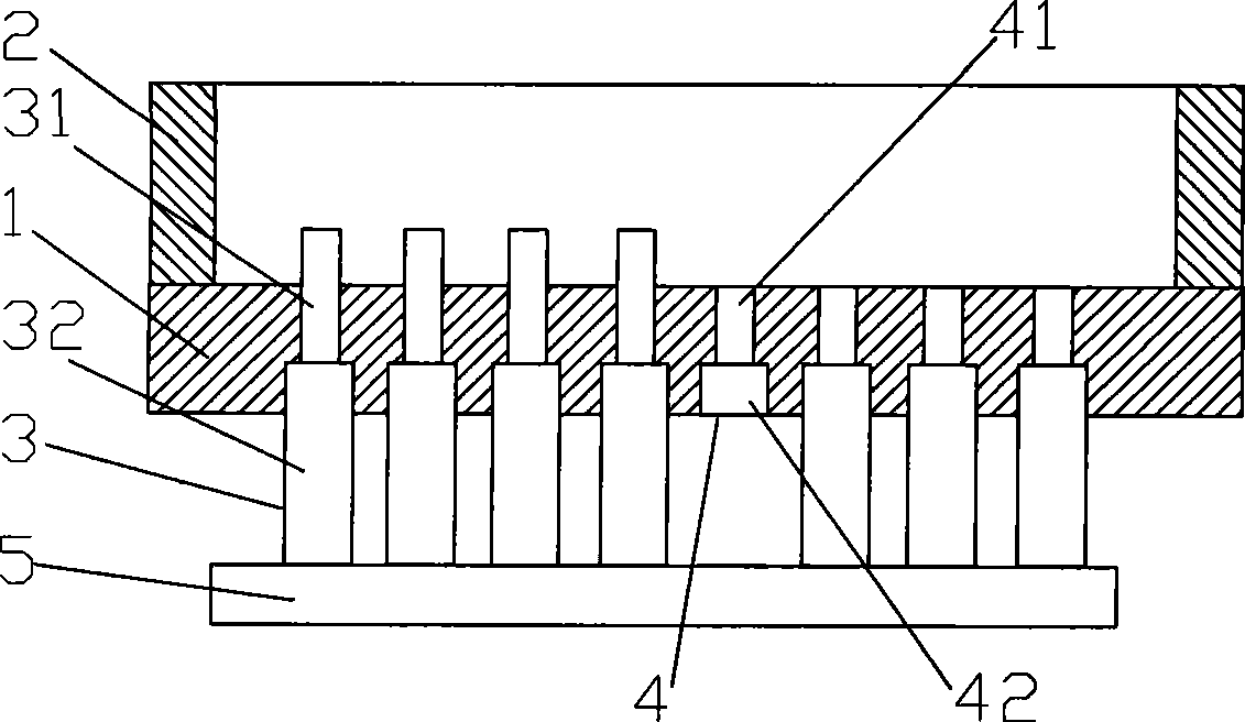 Production apparatus for blank acceptor wax block of porous tissue chip