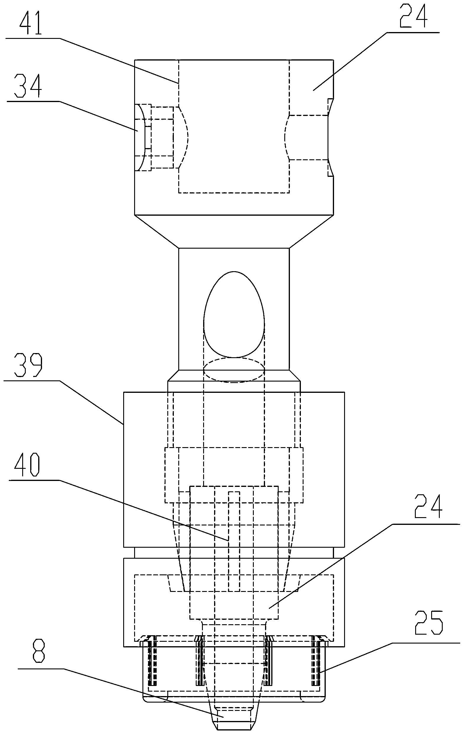 Rapid punching device for flexible material
