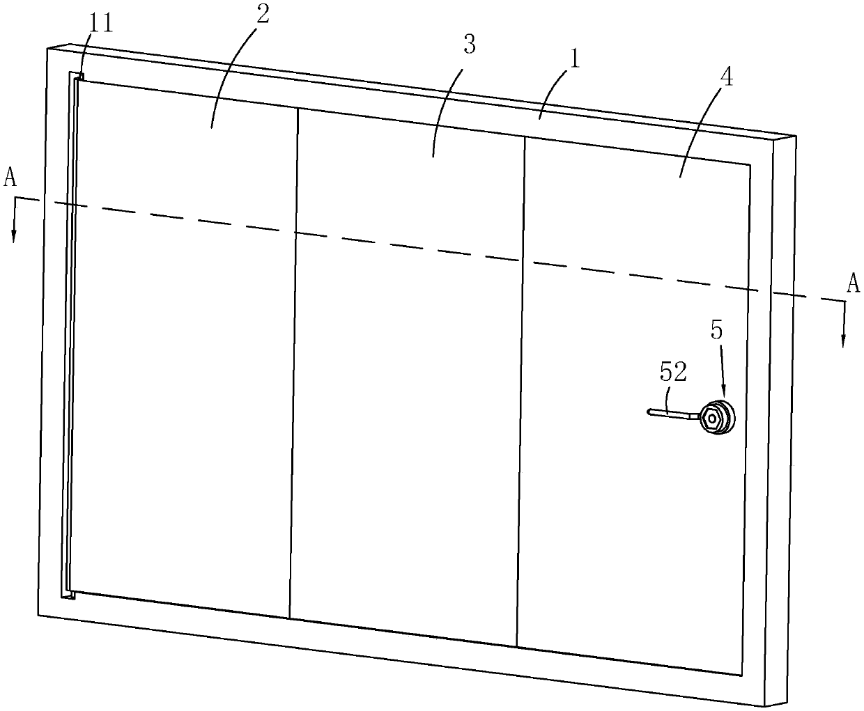 Steel structure civil defense door and manufacturing process thereof