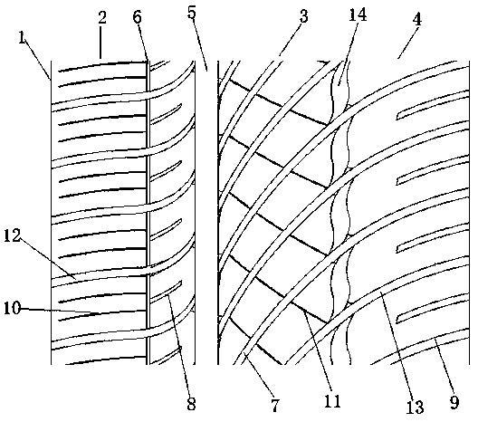 Patterned tire with high drainage capacity