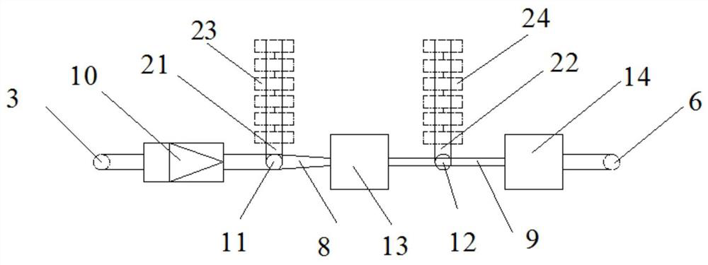 Terrestrial heat utilization system based on underground diaphragm walls and utilization method thereof