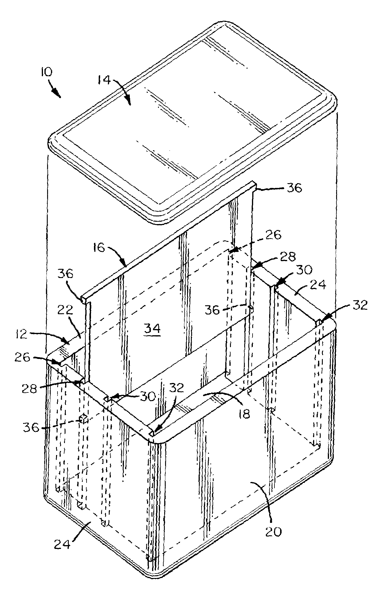 Partitioned ice chest