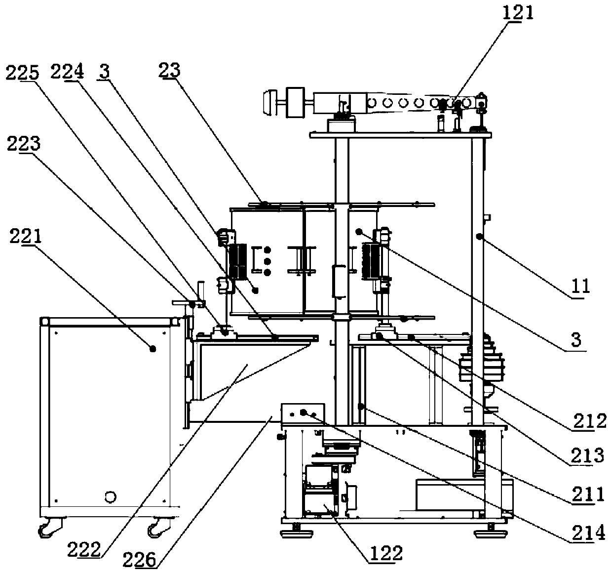 A long-term continuous working creep durability testing machine