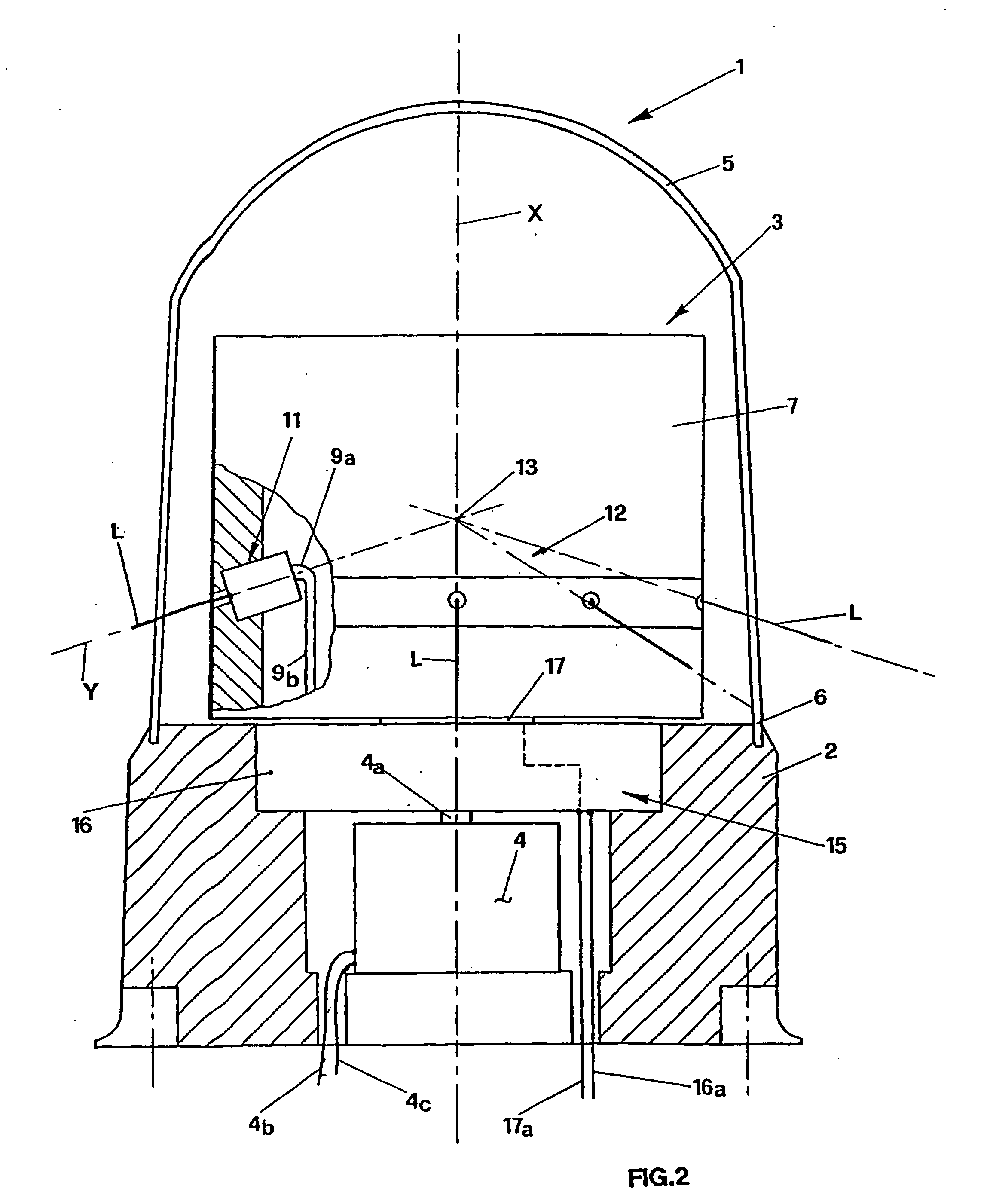 Emergency optical signalling device