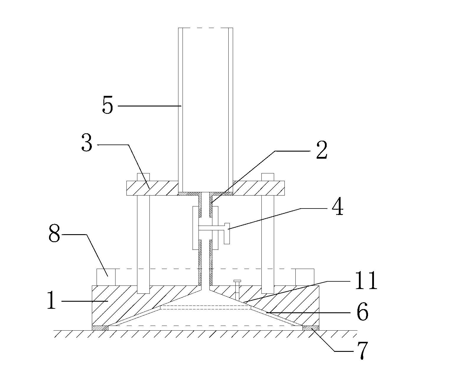 Pavement water seepage instrument installation method and pavement water seepage performance detection method