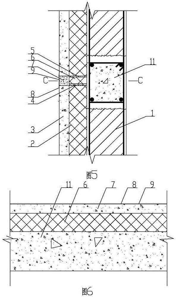 Assembly-type sandwiched heat-preservation multi-ribbed composite outer wall plate partition joint device and construction method