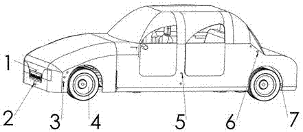 A kind of automobile waterproof emergency system