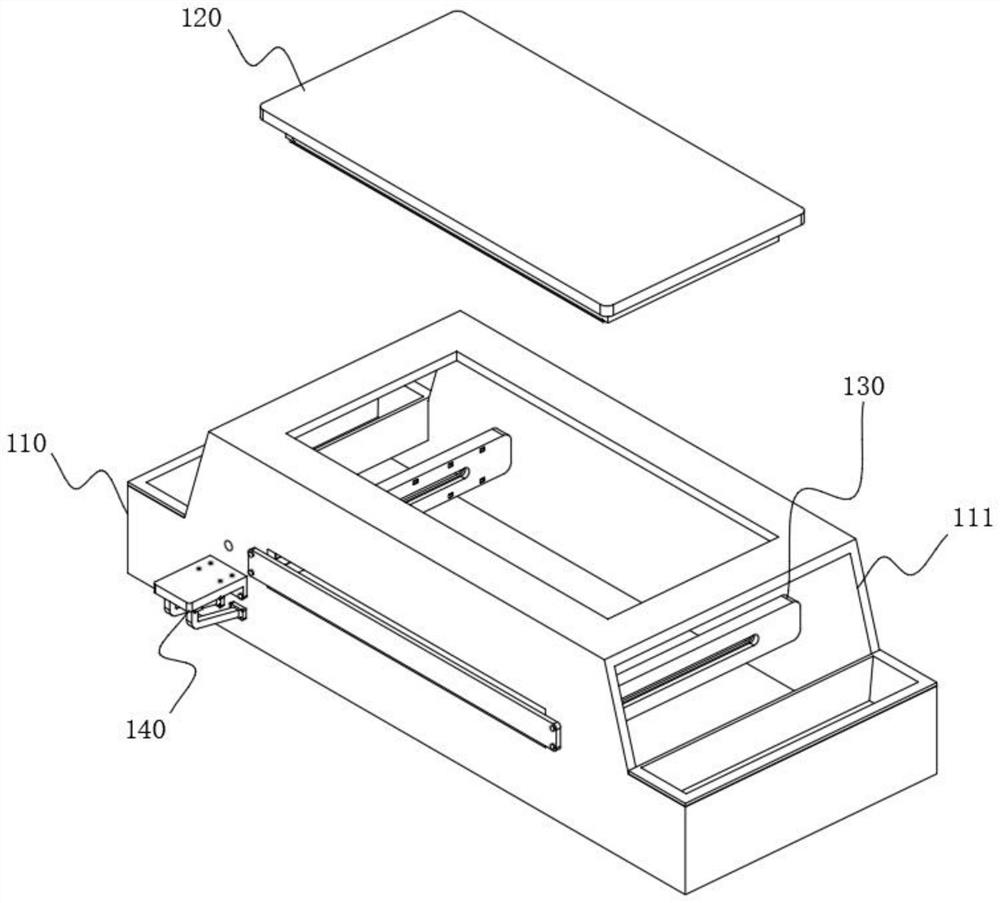 Blowing type rice processing and conveying device located in middle of conveying belt