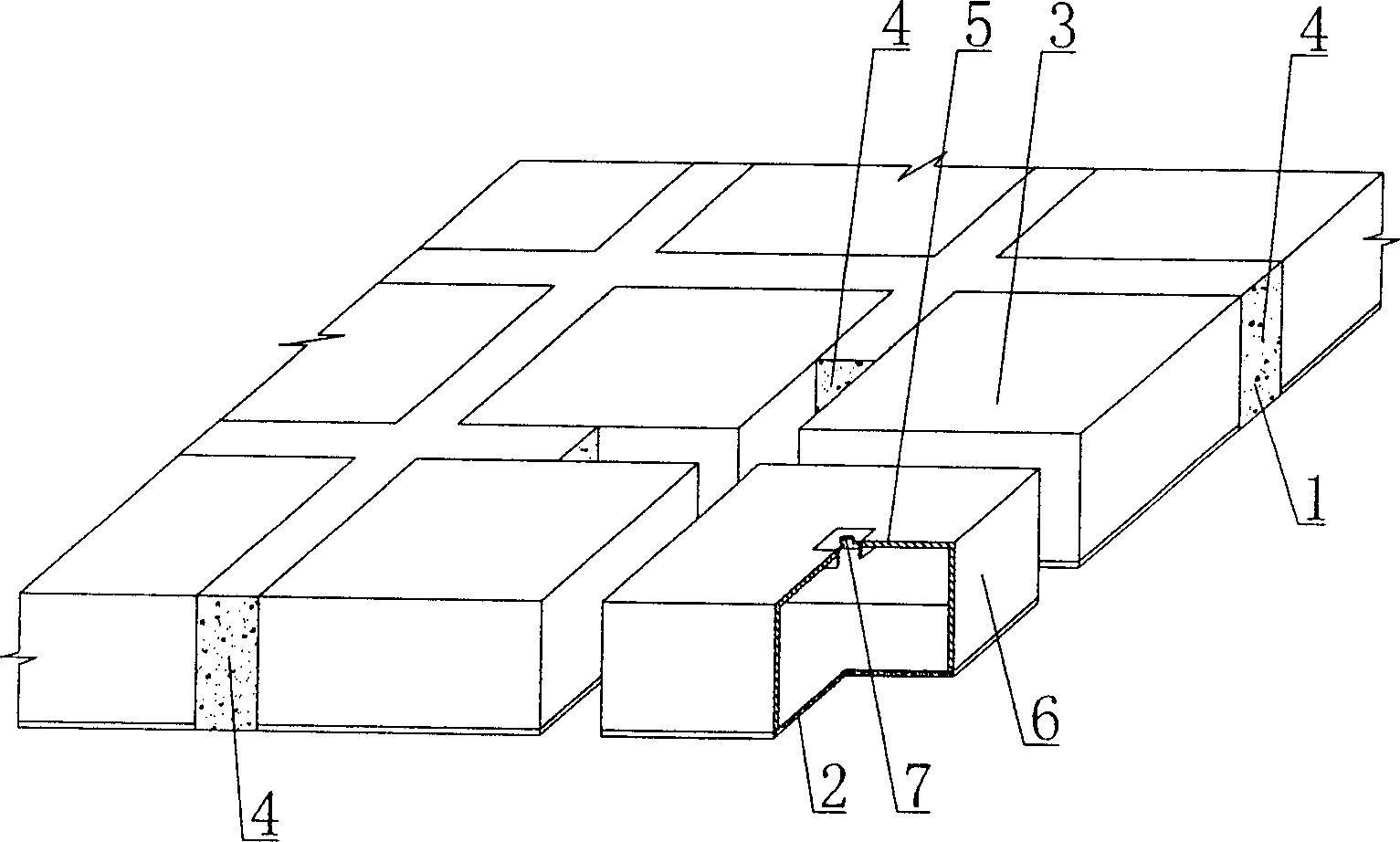 Cast-in-place concrete hollow plate