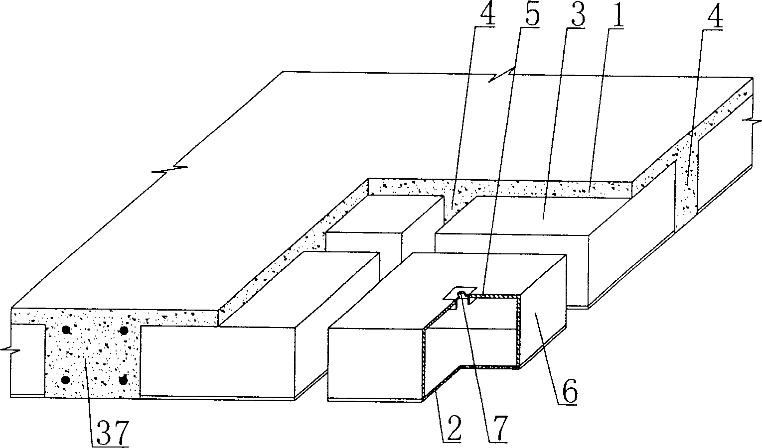 Cast-in-place concrete hollow plate