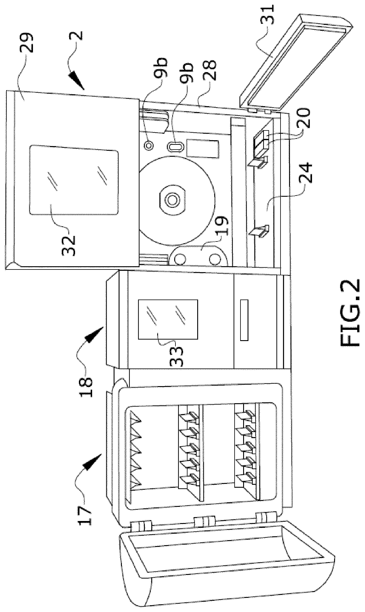Disposable cartridge cooperating with a platform in a flexible system for handling and/or manipulating fluids