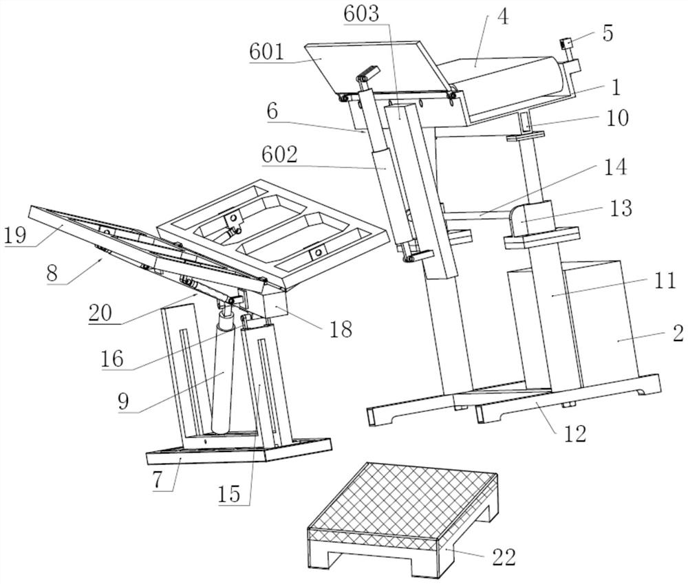 Automatic paper tube erecting device