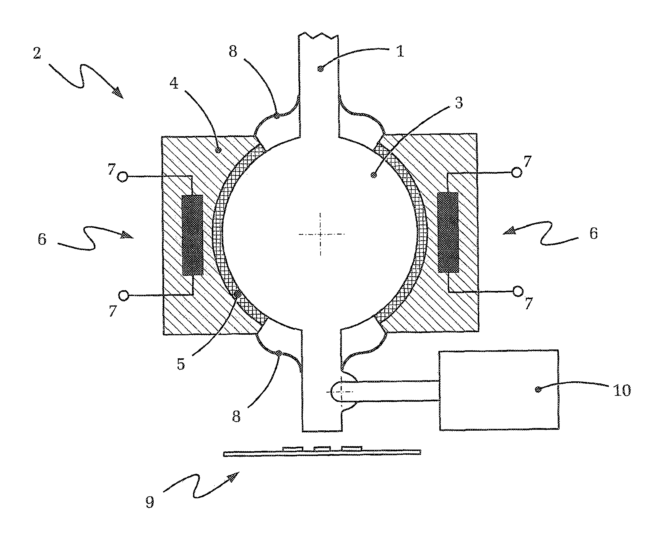 Operating device having force feedback