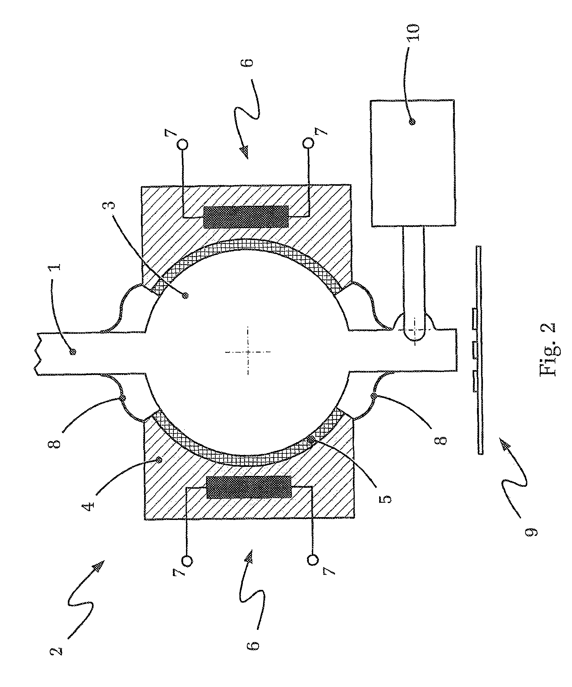 Operating device having force feedback