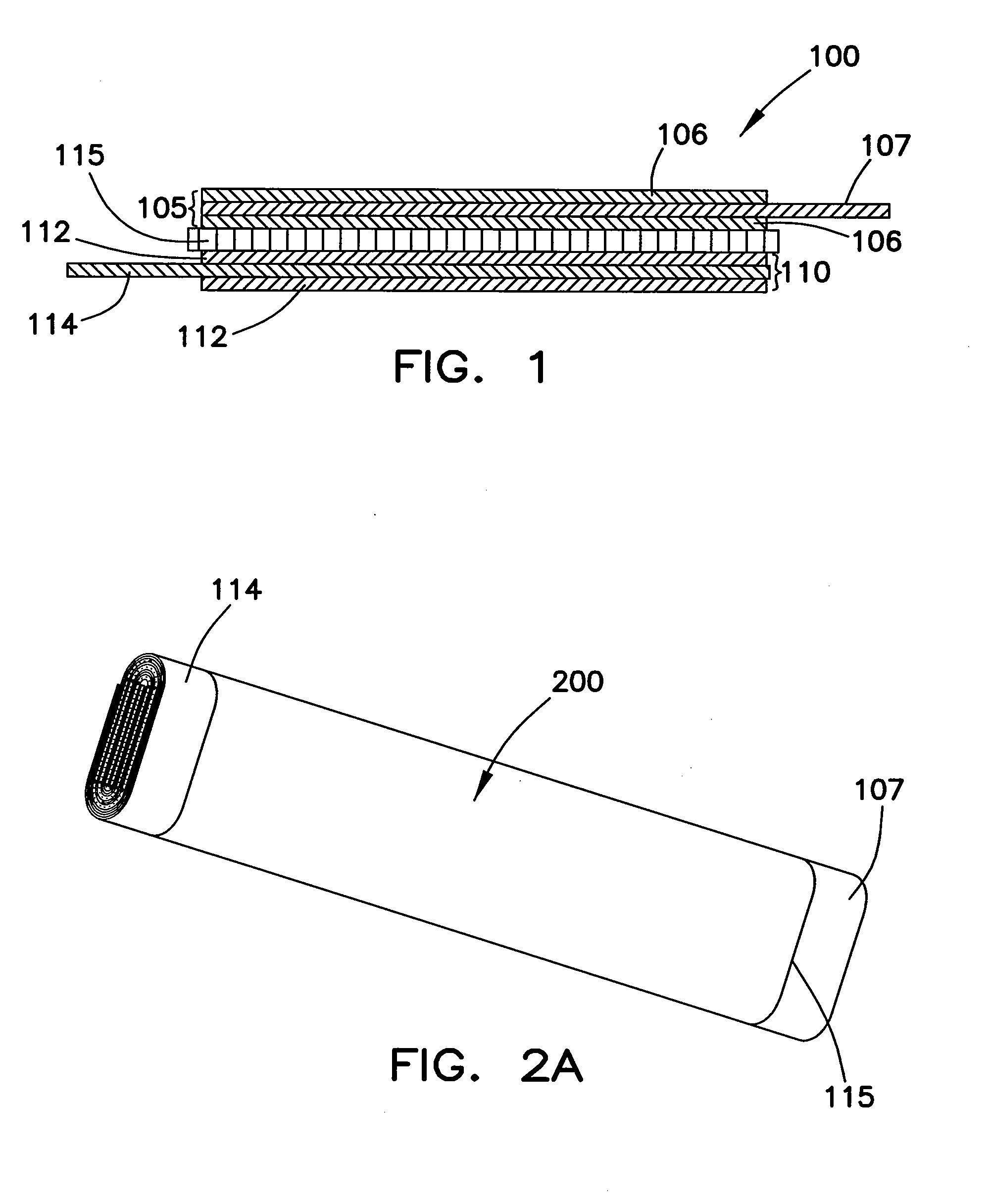 Electrochemical cell having a coiled core