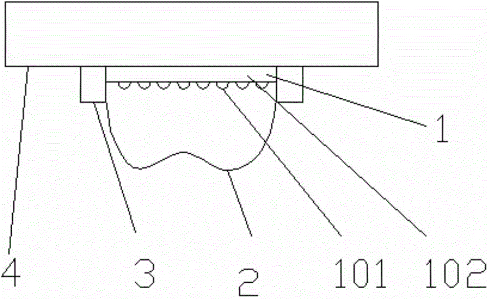 Integrated LED road lamp optical system adopting vapor chamber for heat dissipation