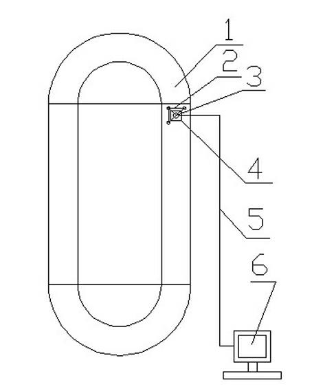 Strain measuring method for large-scale prestressed wire winding machine frame