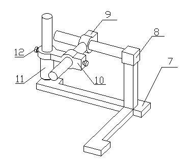 Strain measuring method for large-scale prestressed wire winding machine frame