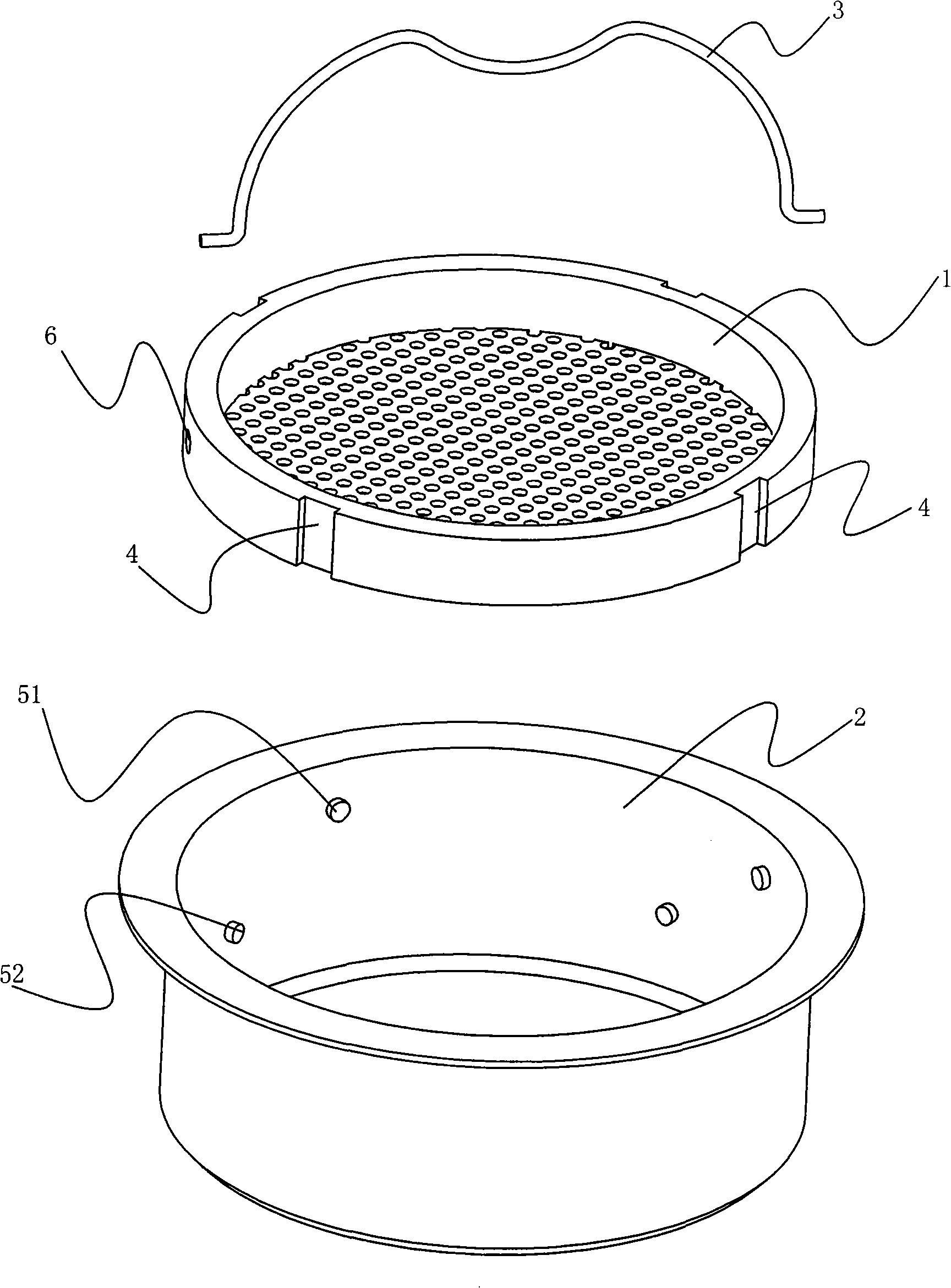 Coffee machine high pressure filtering device capable of adjusting cup share
