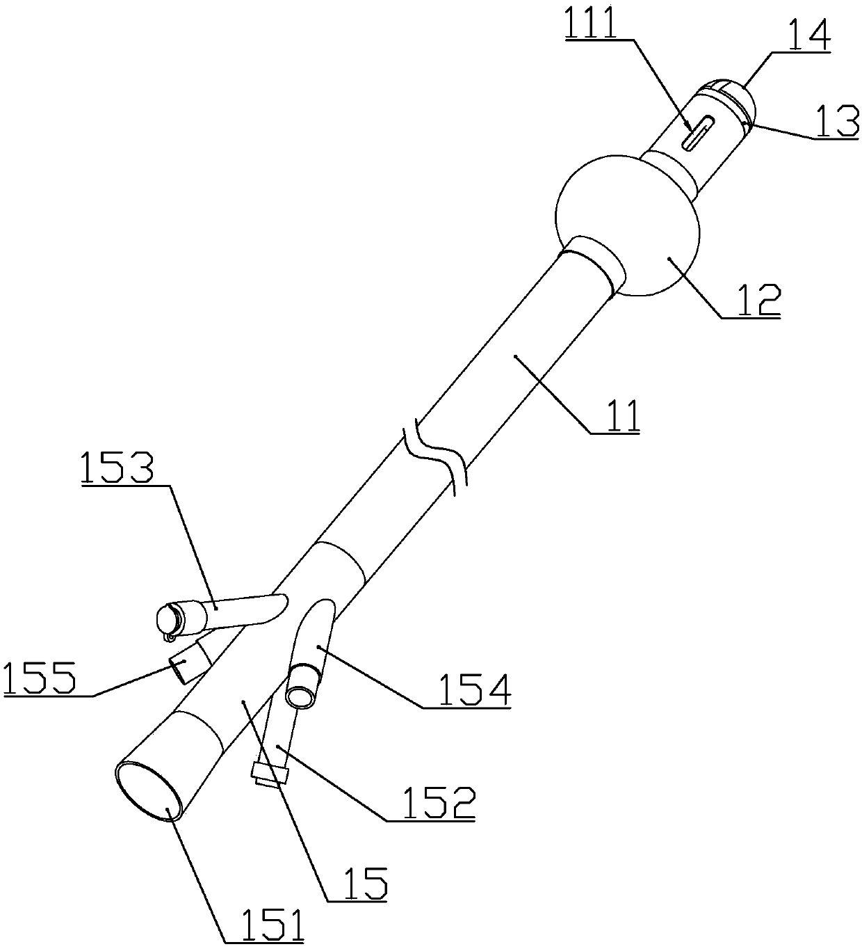 Urine catheterization device for urology department