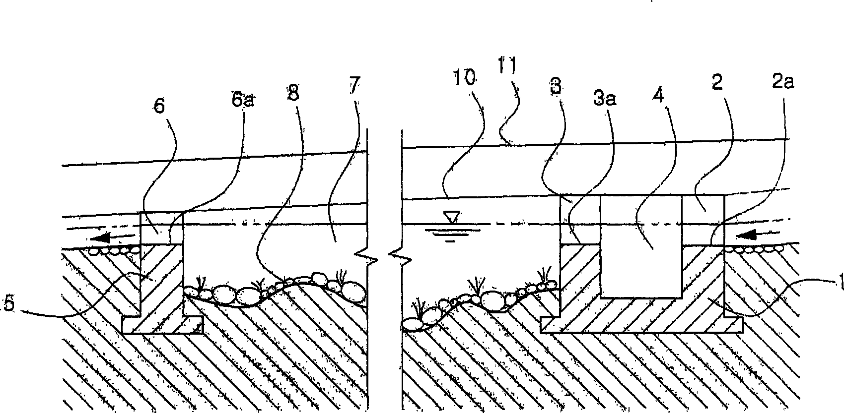 Method for recovering underwater ecosystem of a river