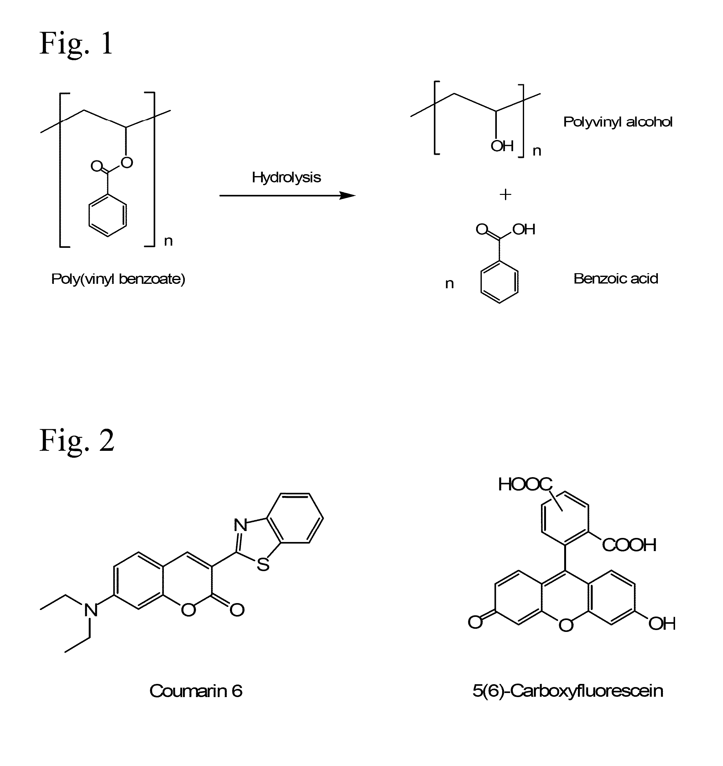 Poly(vinyl benzoate) nanoparticles for molecular delivery