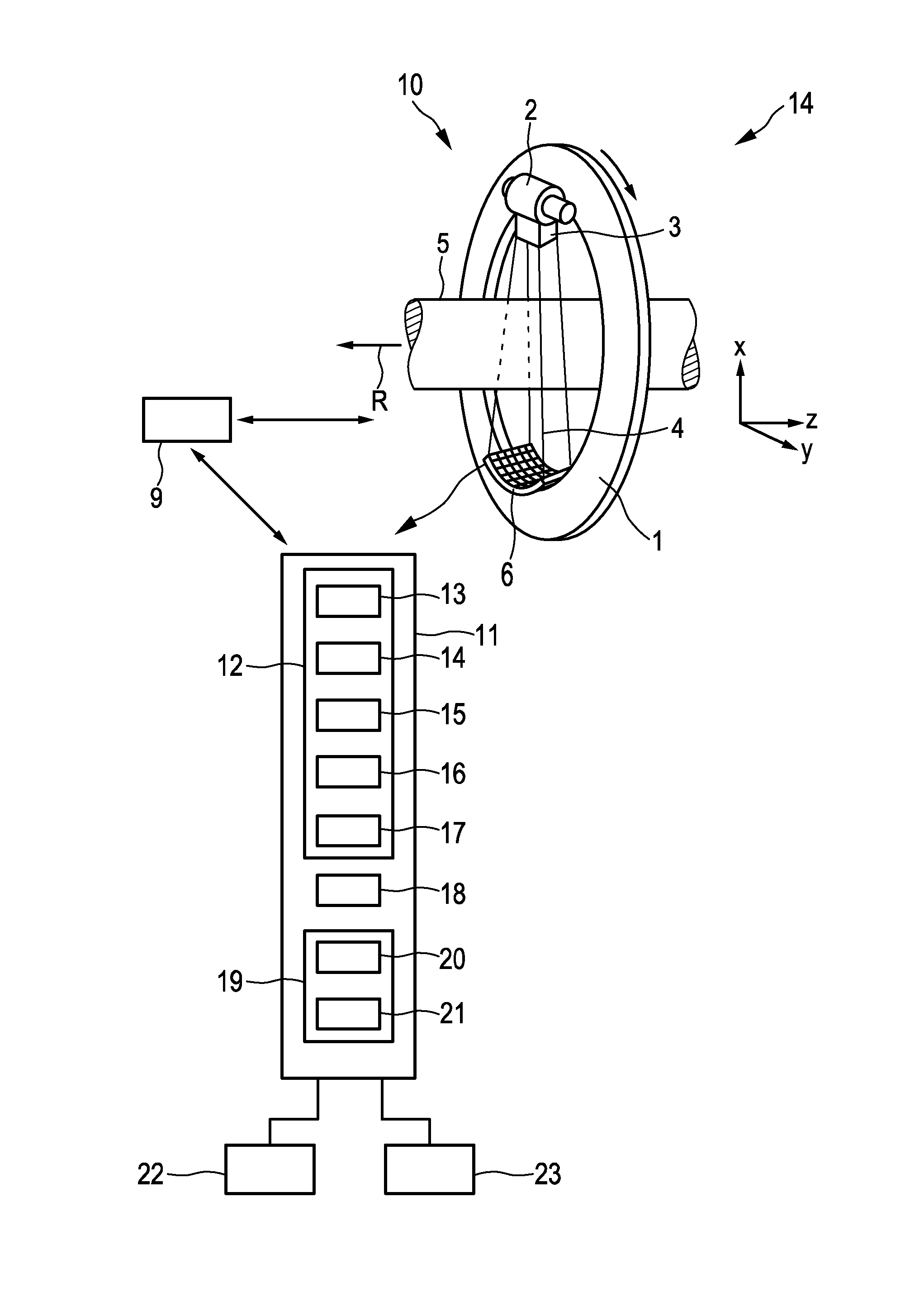 Scan region determining apparatus