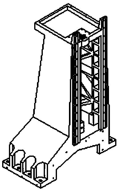 Foot type stand column and short cantilever five-axis linkage machine tool