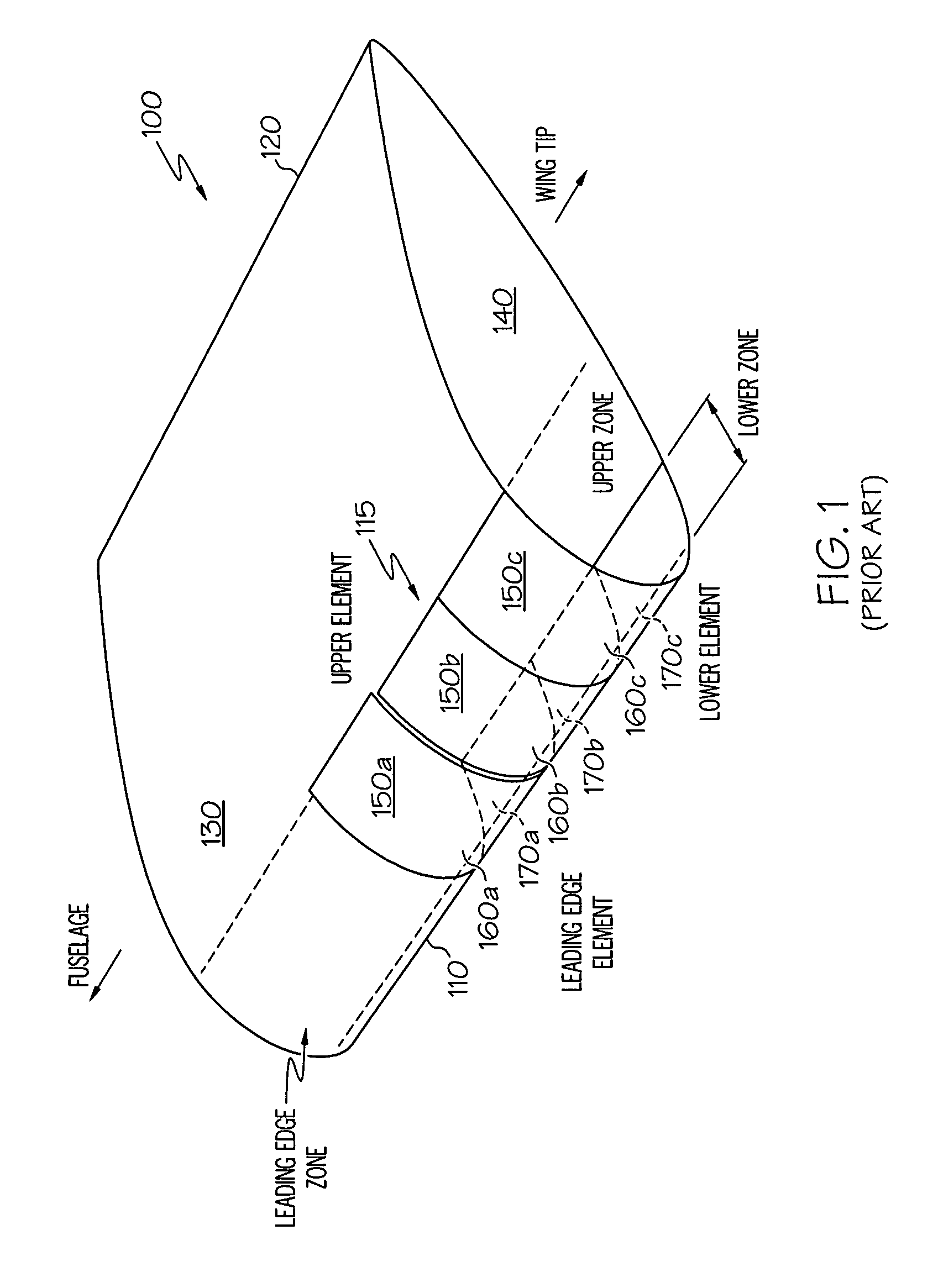 Wing ice protection heater element network