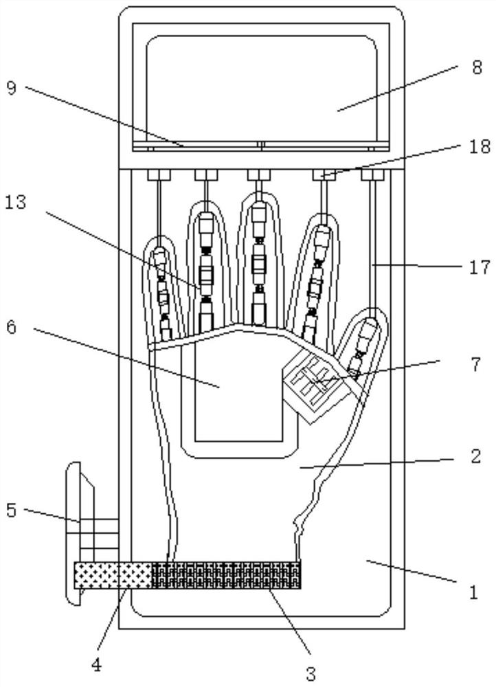 Hand recovery training device for hand surgery medical care