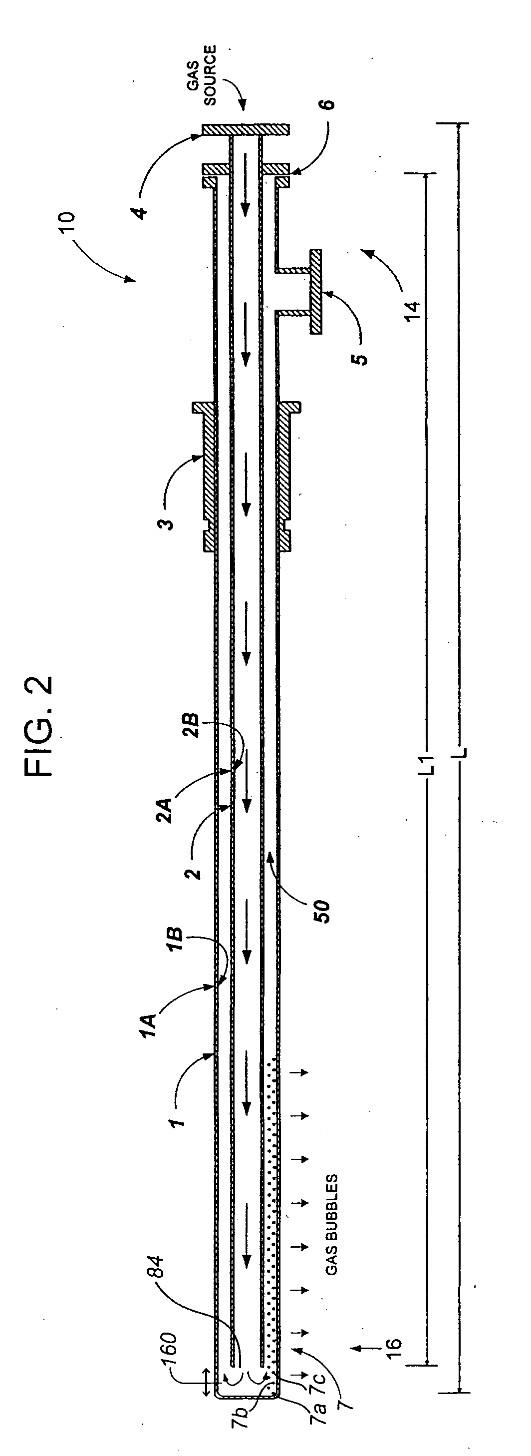Devices for introducing a gas into a liquid and methods of using the same