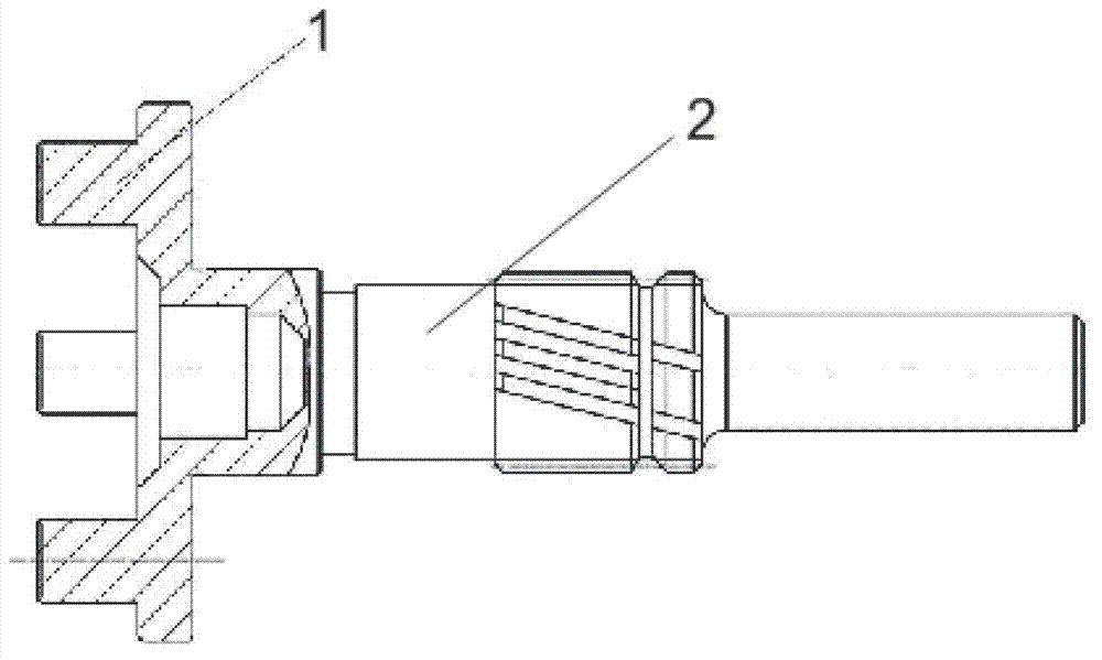 Starter output shaft and processing technology thereof