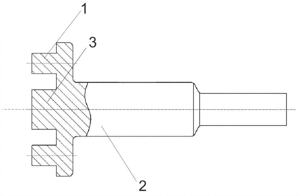 Starter output shaft and processing technology thereof