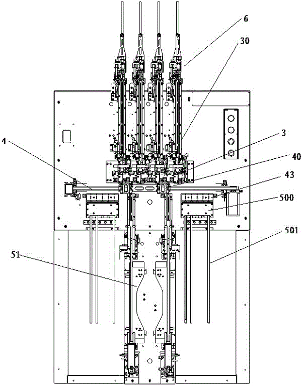 Multi-track and multi-measurement-position parallel testing and sorting device for integrated circuit chips