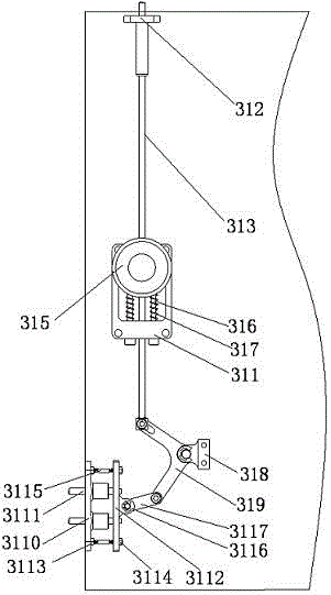 Opening-closing door of processing equipment for valve cover of electromagnetic valve
