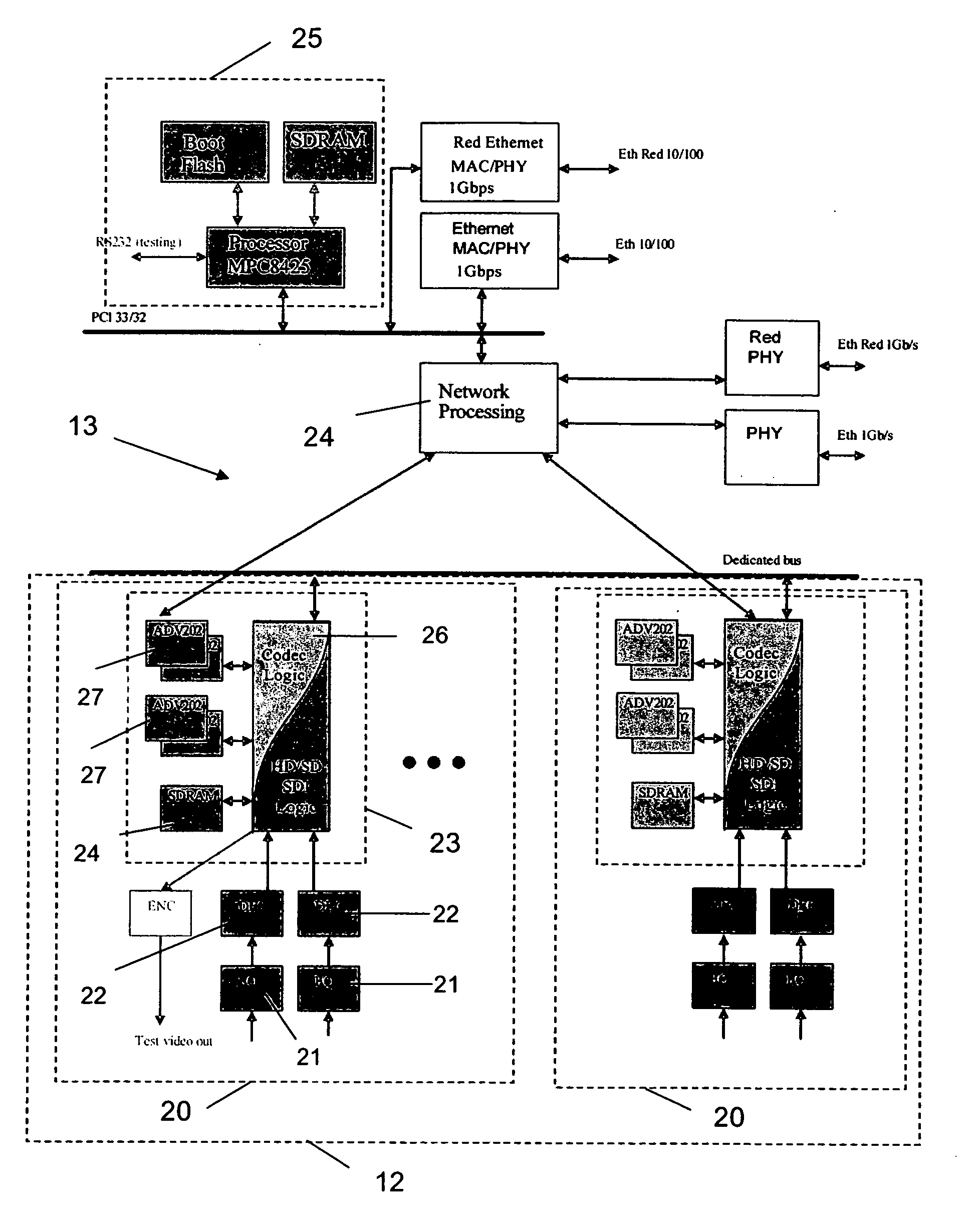 Network displays and method of their operation