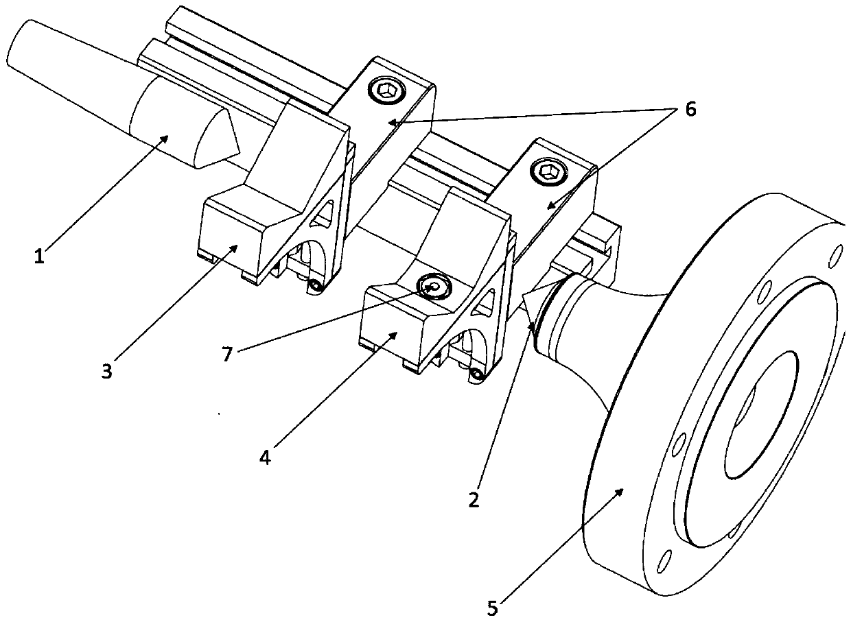 A general-purpose auxiliary support for shaft grinding teeth