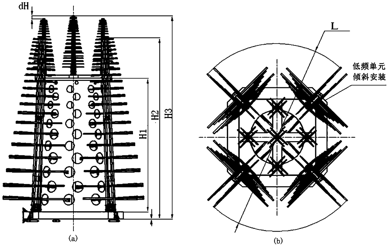 Logarithmic Periodic Feed Array Based on Spaceborne Multi-beam Antenna Spatial Structure Layout