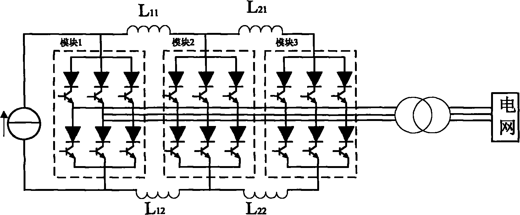Current-type multi-level converter system for wind power integration