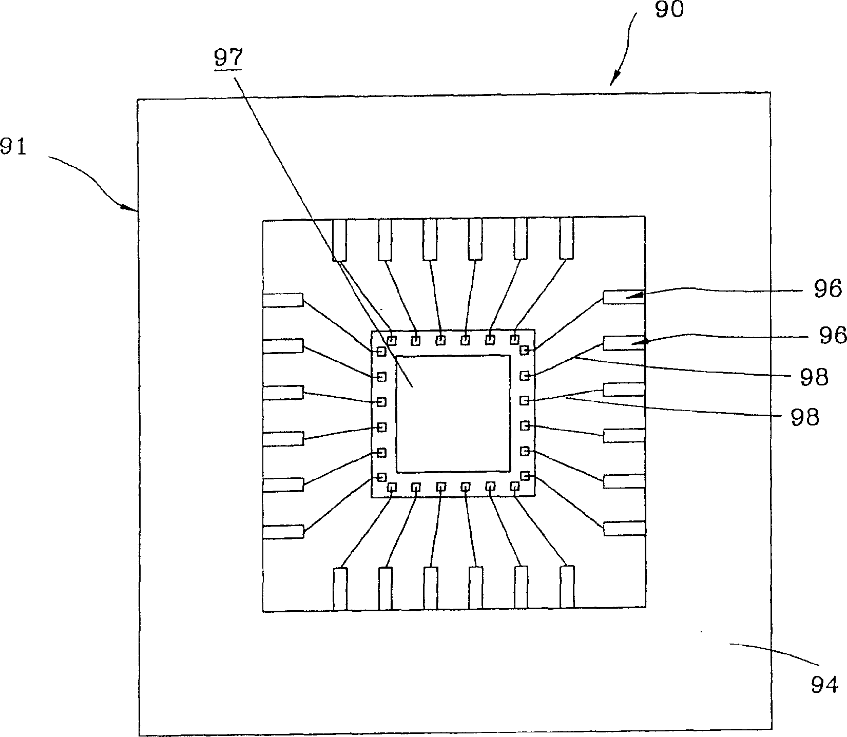 Integrated circuit packaging body