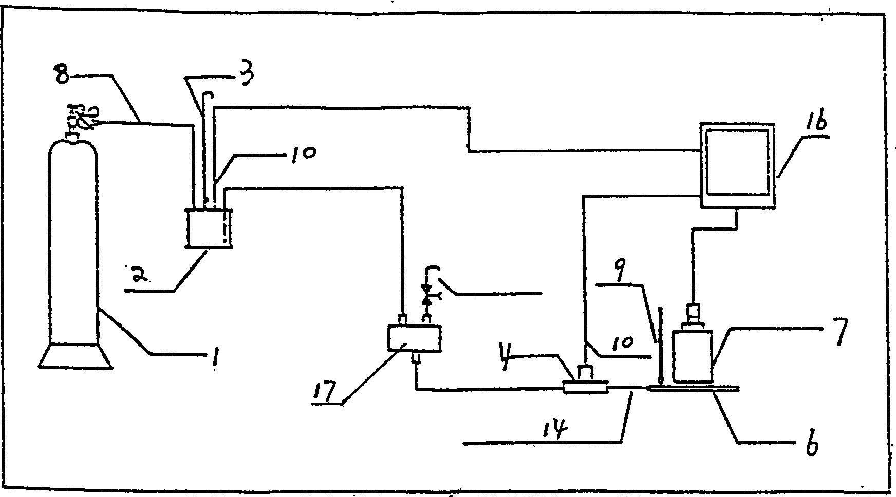 Trace amount liquid viscosity measuring method and apparatus