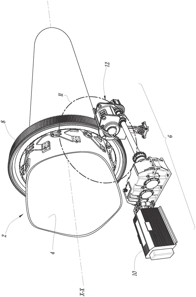 Drive device and the corresponding rotary furnace