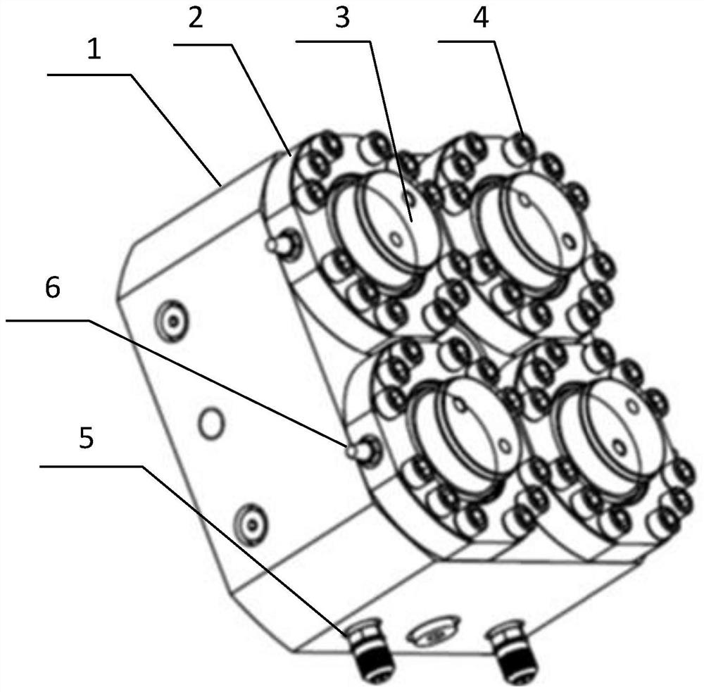 A multi-channel self-adaptive pressure balance ammunition press forming tooling