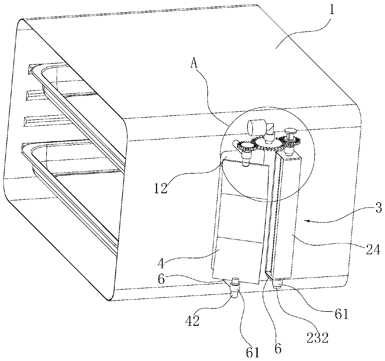 Inner container structure and cooking device thereof