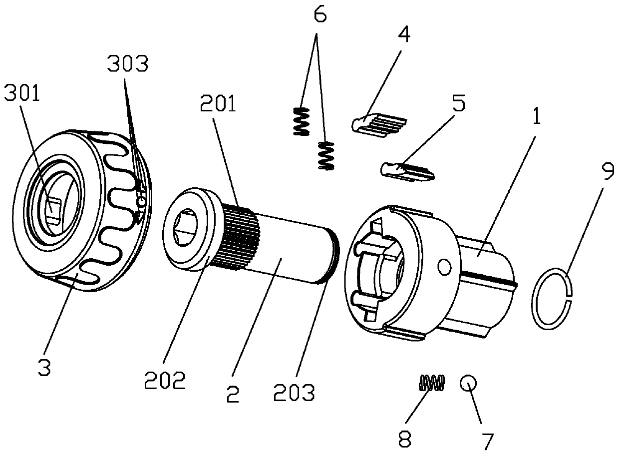 Ratchet-wheel gear for screwdriver